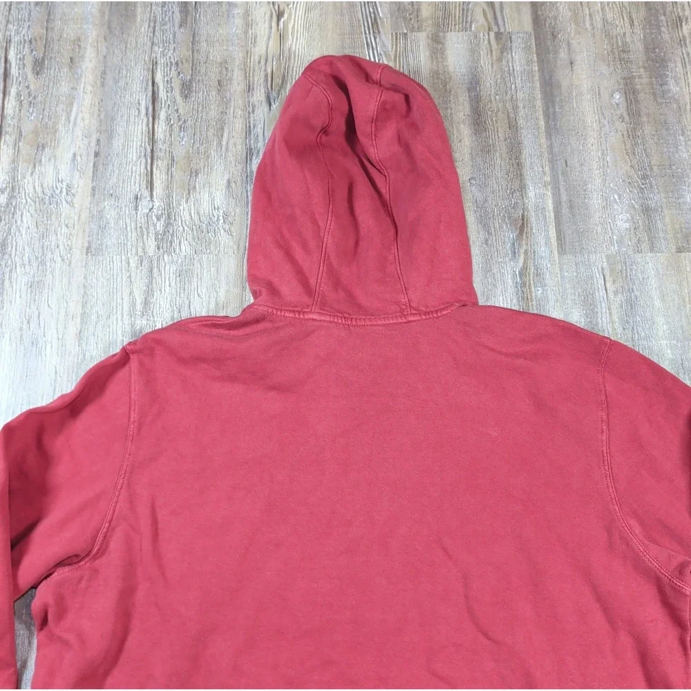 THE NORTH FACE GARMENT DYE HOODIE NWT MENS SIZE X-LARGE CORDOVAN RED